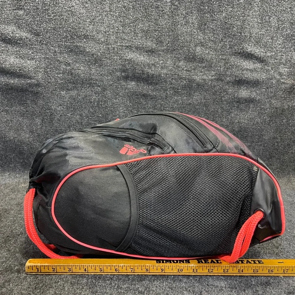 Adidas 103974-F Black Infrared Team Speed Drawstring Sackpack Cinch Gym Bag